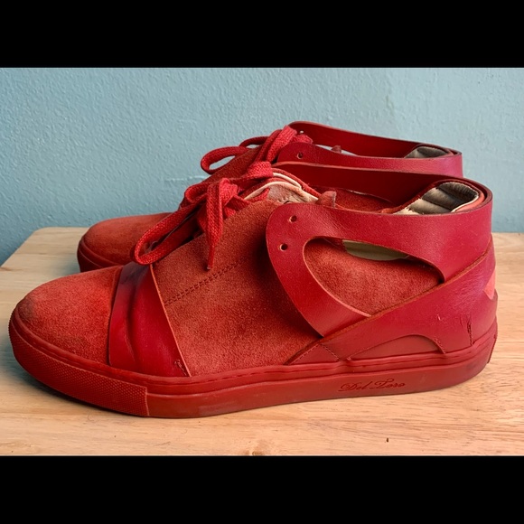 Red Del Toro Sneakers Size 9 US Men - Picture 6 of 6